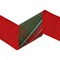 LaRibbons 4" - 2 1/2" Wired Dupioni Ribbon | Red/Dark Green Plaid Bias Cut Double-Fused Red Backing | 5 Yard Roll
